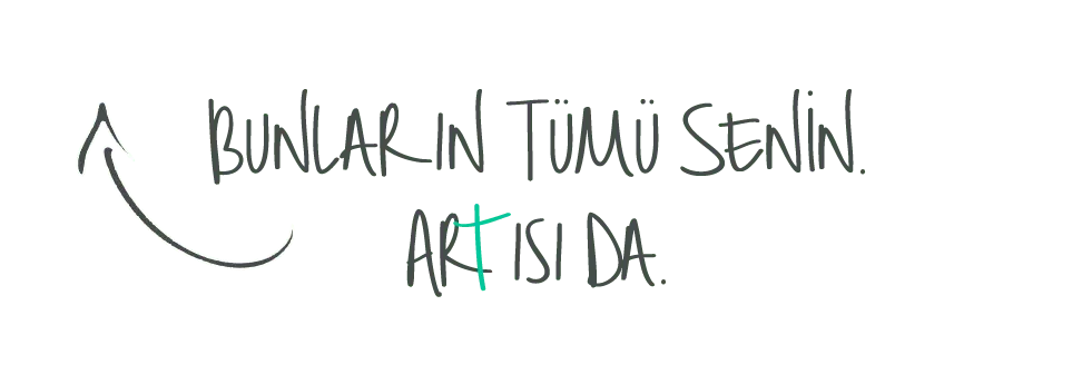 Bunların tümü senin. Artısı da.